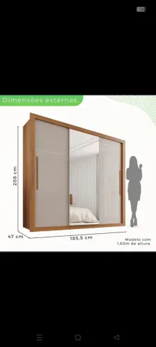 Guarda roupa novo lacrado na caixa