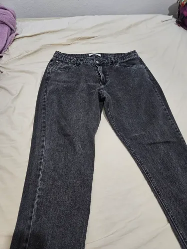 Calça Reta Jeans Preta (Black) Focca Hype