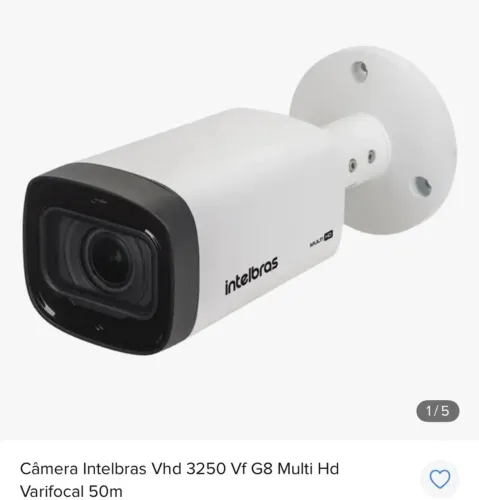 Câmera de segurança bullet intelbras