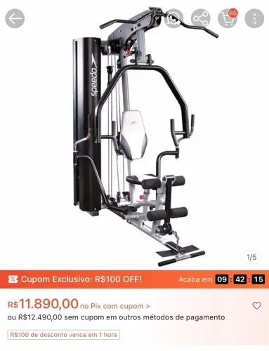 Estação de Musculação Speedo Multi 3 - até 70 kg