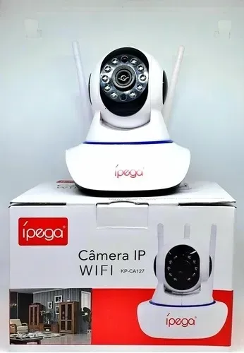 Câmera ip Wifi Kp-ca127 Visão Noturna 3 Antenas -  Ípega Hd 720p