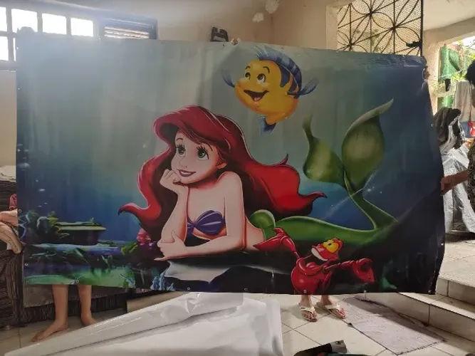 Painel (Lona) Pequena Sereia de 2m x 1,5m