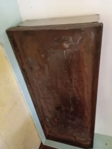 Chapa de hambúrguer A gás.