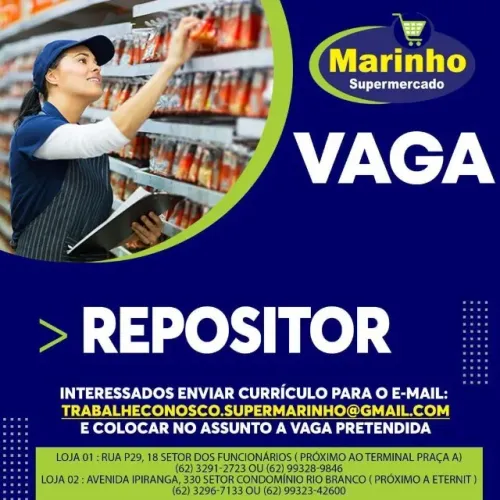 VAGA DE REPOSITOR