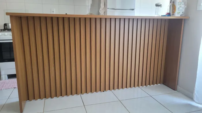 Bancada ripada para cozinha
