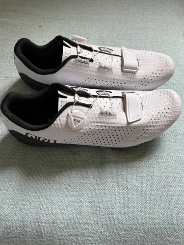 Sapatilha Speed Ciclismo Giro Cadet Branca Road Clip