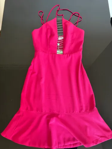 vestido rosa feminino animale