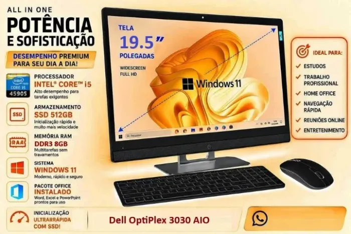 All in One DELL / Core i5 4590S / 8GB RAM / SSD 480GB
