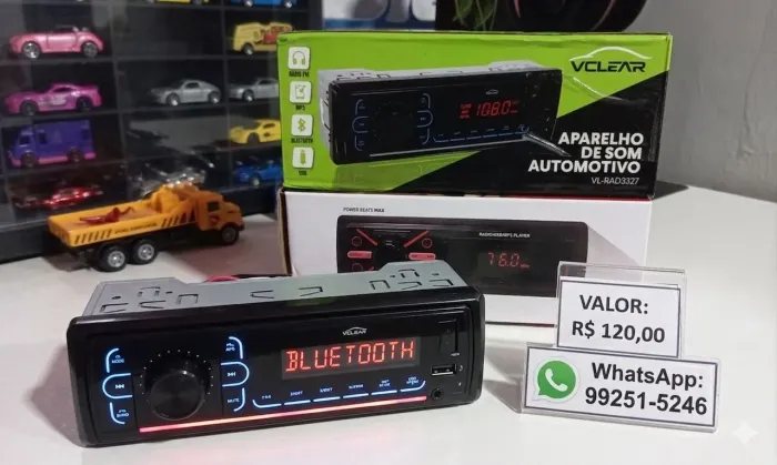 Som de carro mp3 bluetooth