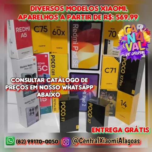 XIAOMI REDMI NOTE 15 PRO 5G, POCO F7 PRO 5G, POCO X7 PRO 5G E DIVERSOS MODELOS 