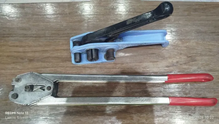 Alicate selador, mais tencionador e esticador de fita Pet PP 13 a 16mm.