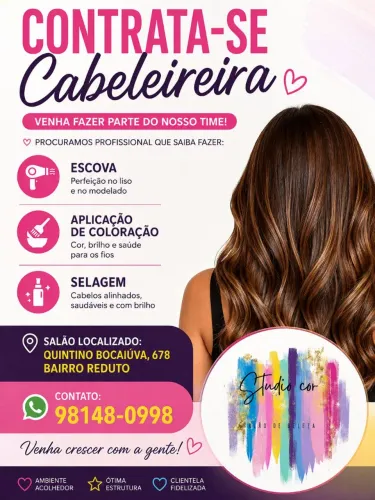 Contrata-se cabeleireira 