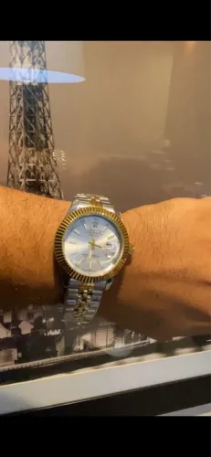 RELÓGIO PRIMEIRA LINHA ROLEX DAT JUST FUNDO DE VIDRO