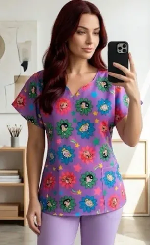 Bata hospitalar estampada