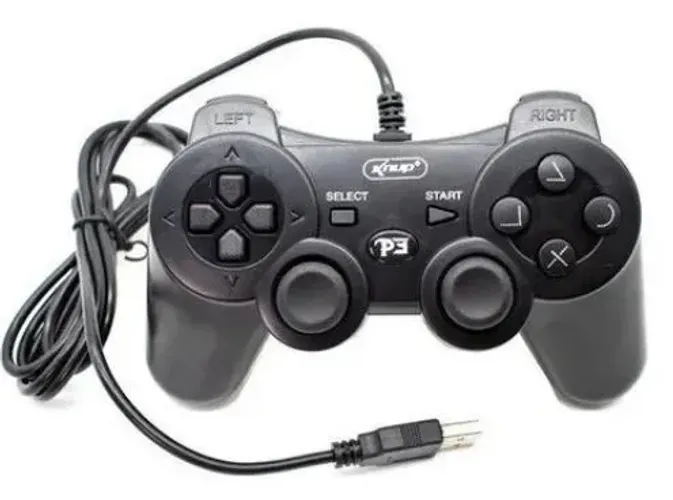 CONTROLE P/ PS3 / PC COM FIO KP-4123A