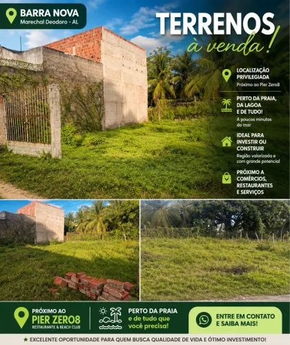 Vendo terrenos na barra nova