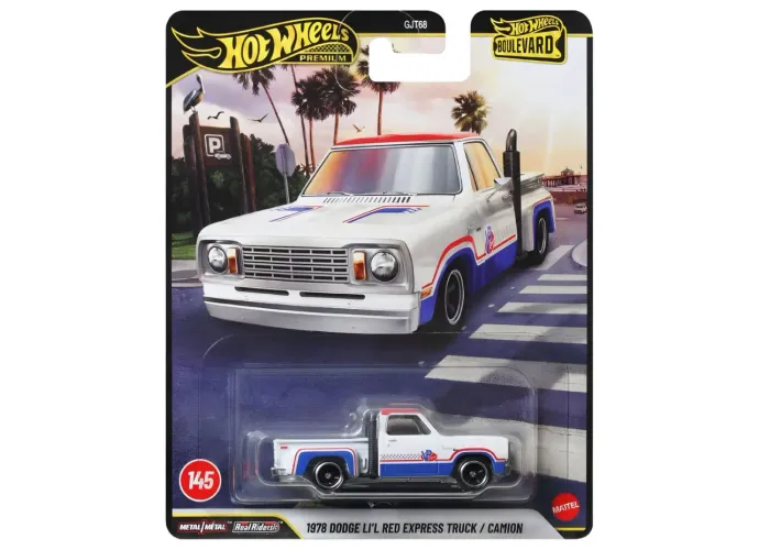 Hot Wheels Boulevard Premium Dodge Lil Red Express Truck 1978, Miniatura Detalhada