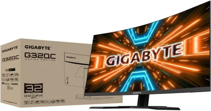 Monitor Gamer Gigabyte 32" G32QC A 1ms 165 Hz Curvo HDMI DisplayPort FreeSync G32QC A
