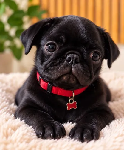 Filhote Pug - Pug black machinho