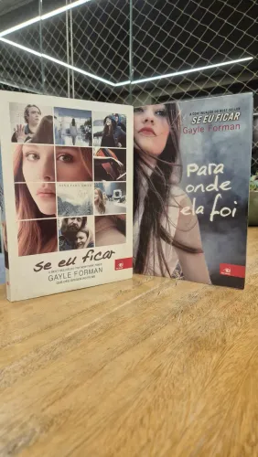 Coleção de Livros "Se Eu Ficar + Para Onde Ela Foi" - Ótimo Estado, Seminovo
