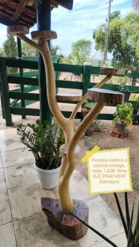 Floreira rústica