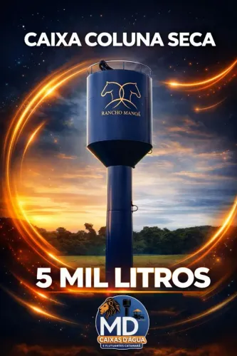 Caixa D'água tipo taça coluna seca 5.000 mil litros 