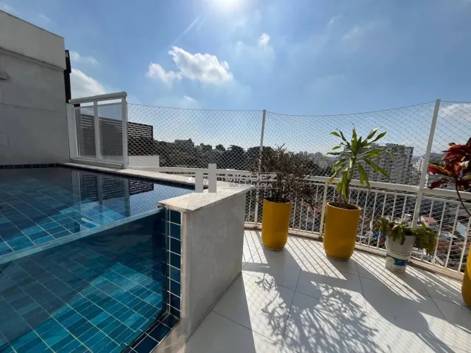 Cobertura à Venda na Tijuca - Rua Garibaldi - 186 m² - 3 Quartos - 2 Suítes - Piscina Priv