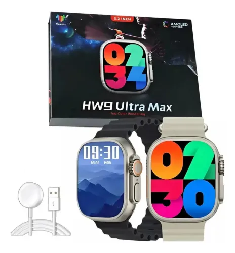 Relógio Smartwatch Hw9 Ultra Max Serie 9 Tela Amoled 2.2