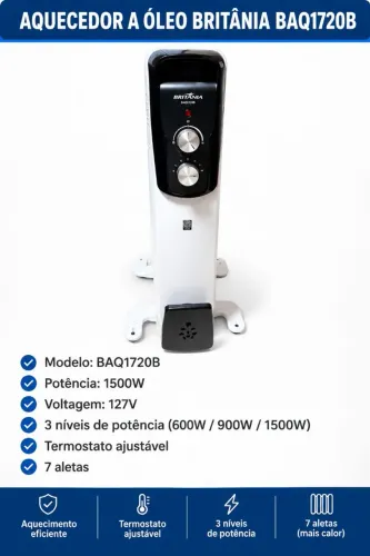 Aquecedor a óleo Britânia