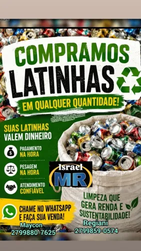 Compramos Latinhas de alumínio,
