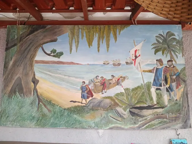 Quadro descobrimento do Brasil antigo