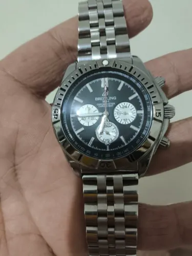 Relógio Breitling aço,50mm com a coroa! Quartzo