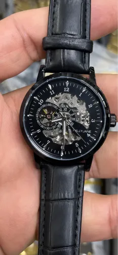 relógio masculino premium pulseira de couro