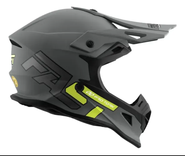 Capacete moto fast 788 grey. (Motocross)