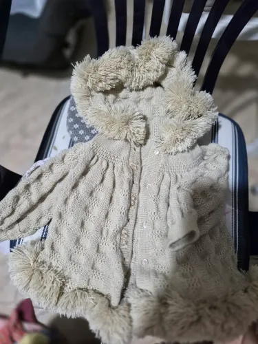 Poncho lã bebê 