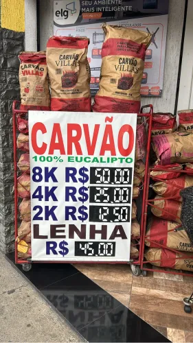Carvão 2k , 4k , 8k , 10k Lenha e Gelo
