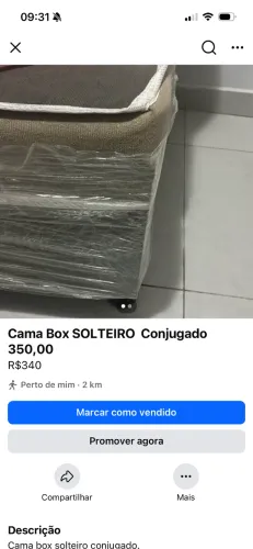 Cama box solteiro