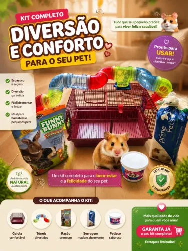 Kit Completo Para Hamster