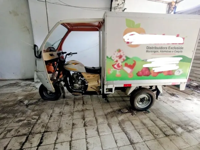 Triciclo motocar baú tuc-tuc com doc ok