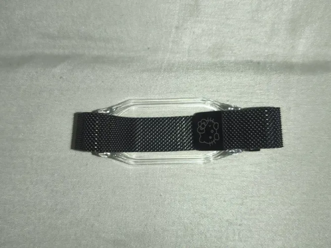 Pulseira para MiBand 9 Preta Magnética Hello Kitty
