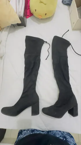 Bota over the knee preta 37