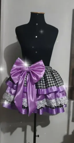 Saia junina lilas
