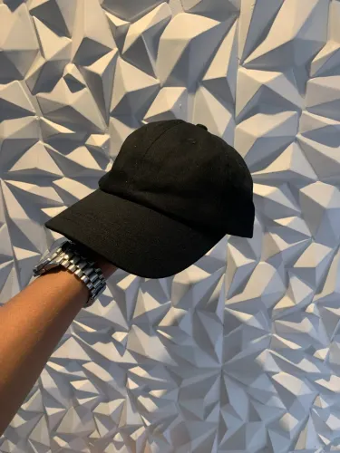 Boné preto tamanho único de tecido