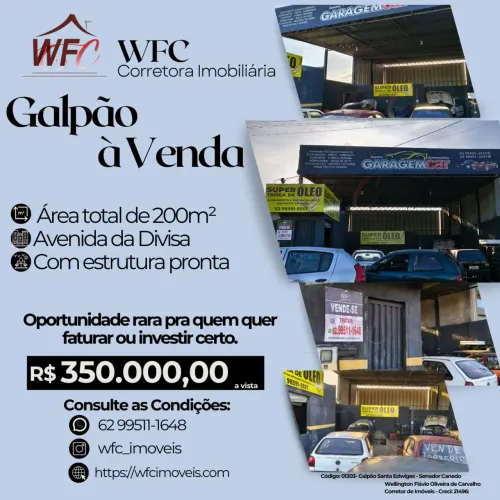 Galpão na avenida divisa, Santa Edwiges