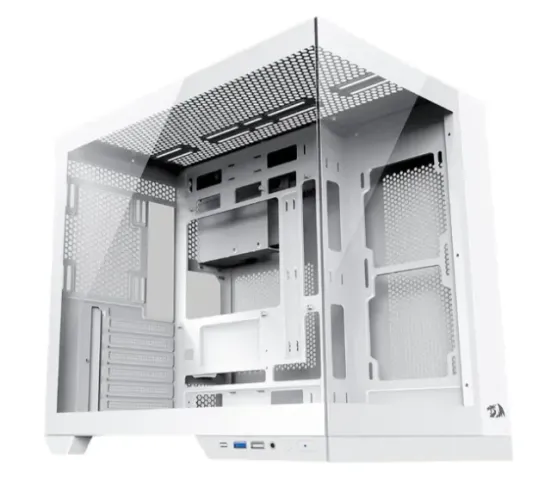 Gabinete Gamer Redragon Wideload Pro Midtower S/fan S/fonte Vidro Temperado Branco - Ca-60