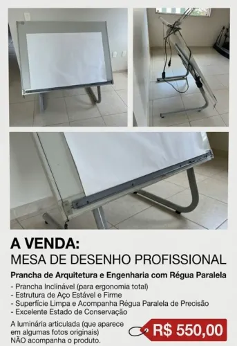 MESA DE DESENHO / PRANCHA DE ARQUITETURA