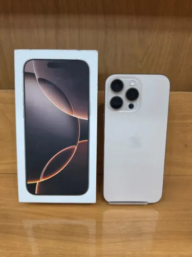 iPhone 16 PRO MAX 5G - 512GB - Seminovo - Caixa, Carregador, Capa e Película - Bateria 92%
