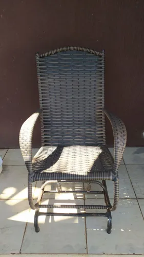 Cadeira de balanço com mola e Junco