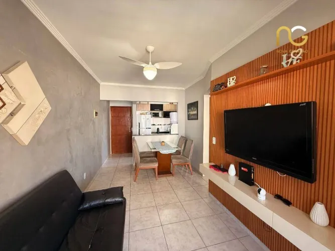Apartamento com 1 dormitório à venda, 47 m² por R$ 375.000,00 - Vila Guilhermina - Praia G
