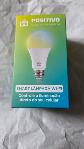 Smart Lâmpada Wi-Fi Positivo 9W, LED, Bivolt Compatível com Alexa e Google Assistente E27